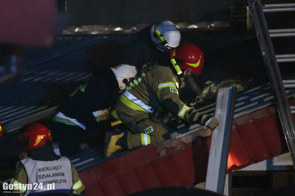 Pożar na terenie jednej z gostyńskich firm