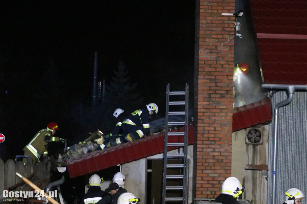Pożar na terenie jednej z gostyńskich firm