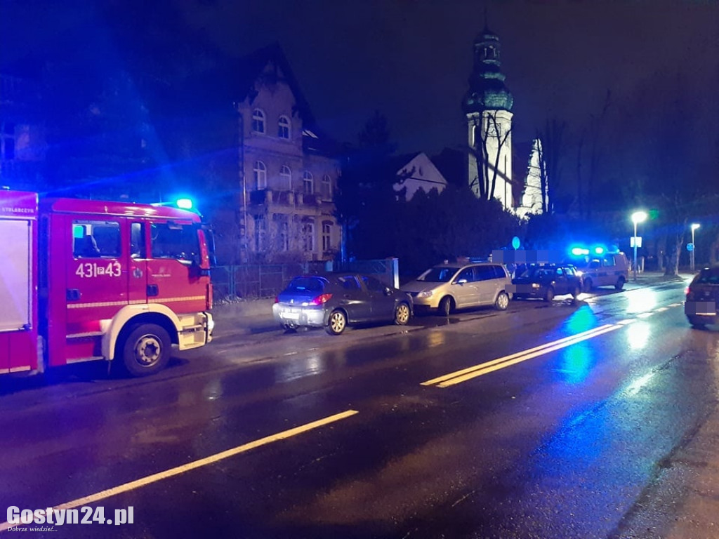 Pijany kierowca doprowadził do kolizji w centrum Gostynia