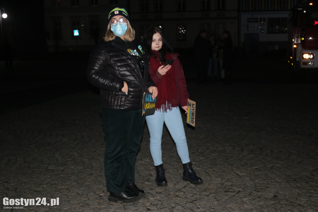 Manifestacja solidarności z Ukrainą w Pogorzeli
