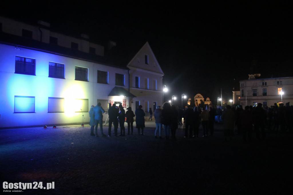 Manifestacja solidarności z Ukrainą w Pogorzeli