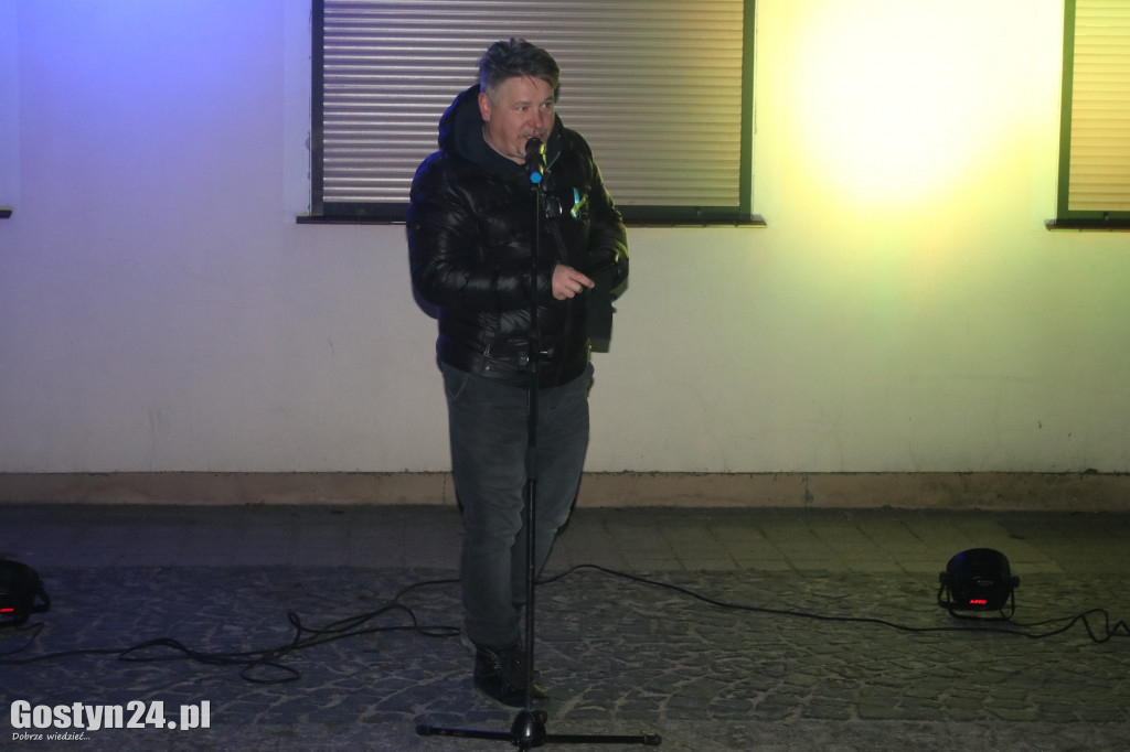 Manifestacja solidarności z Ukrainą w Pogorzeli