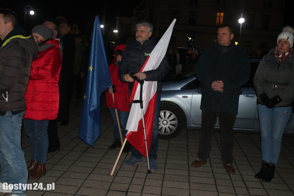 Manifestacja solidarności z Ukrainą w Pogorzeli