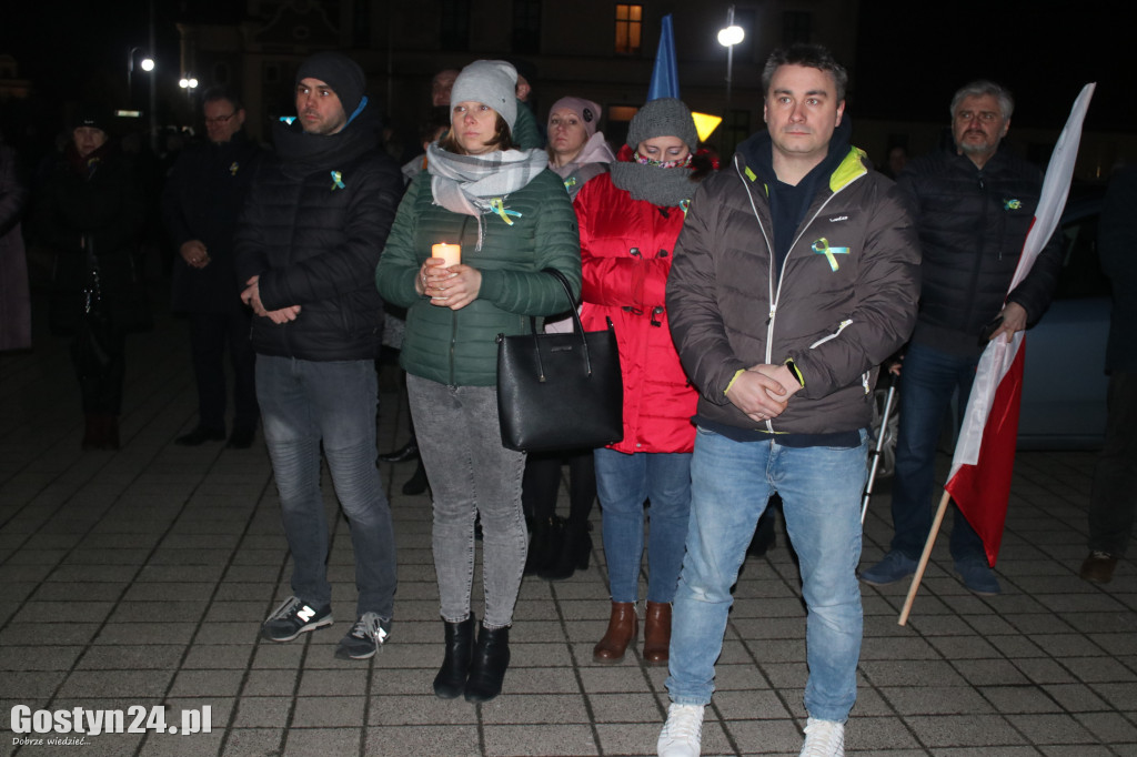 Manifestacja solidarności z Ukrainą w Pogorzeli