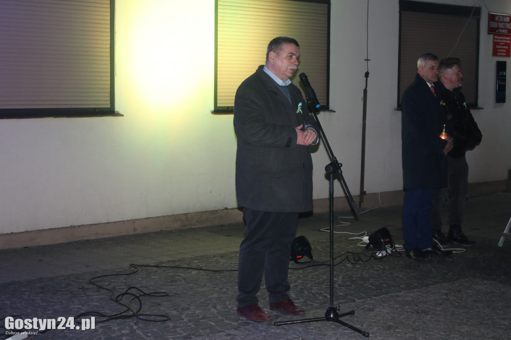 Manifestacja solidarności z Ukrainą w Pogorzeli