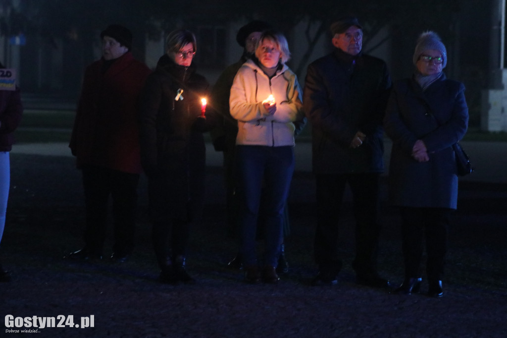 Manifestacja solidarności z Ukrainą w Pogorzeli