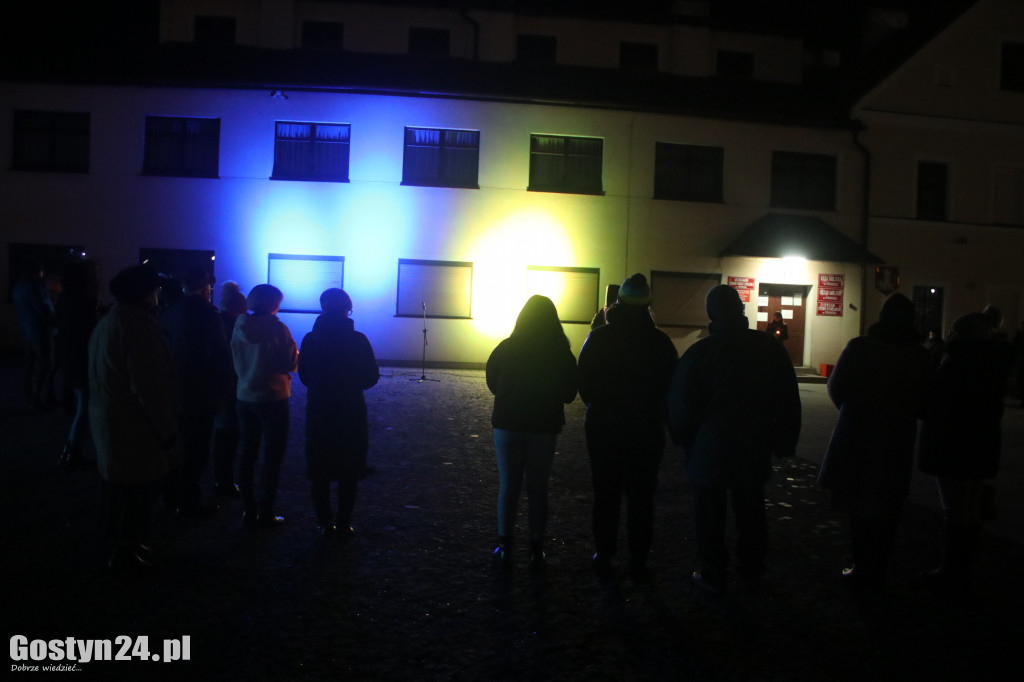 Manifestacja solidarności z Ukrainą w Pogorzeli