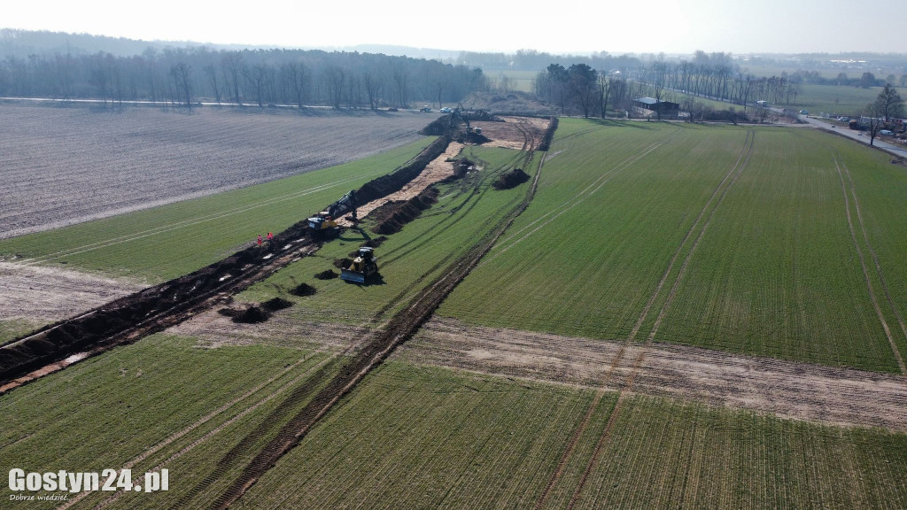 Wycinka drzew na trasie planowanej obwodnicy i pierwsze prace ziemne