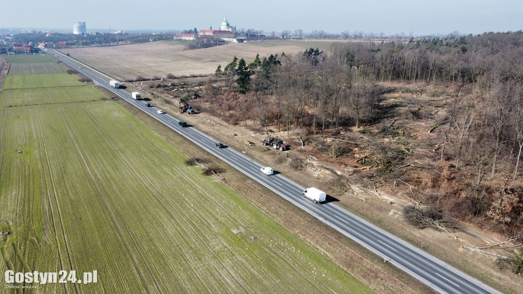 Wycinka drzew na trasie planowanej obwodnicy i pierwsze prace ziemne