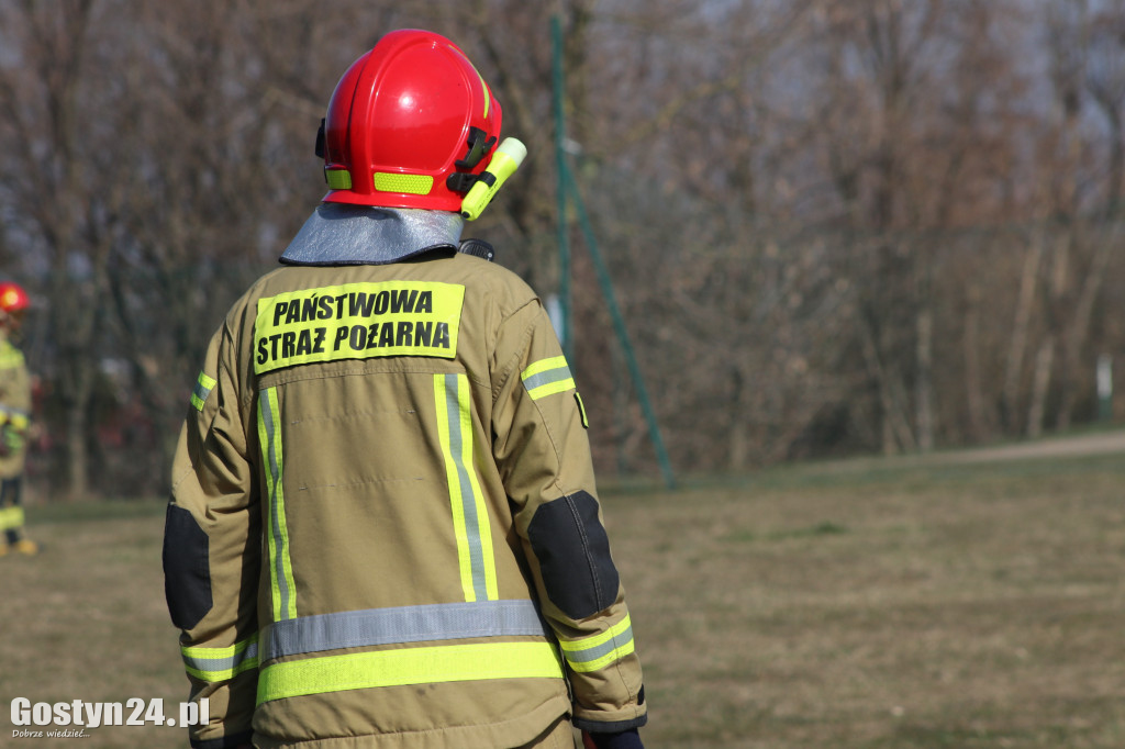 Działania służb ratunkowych na os. Górna w Gostyniu
