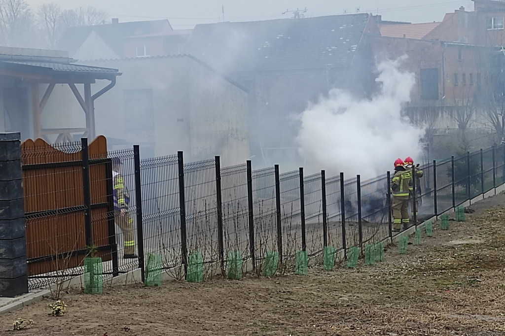 Pożar samochodu osobowego w Żytowiecku