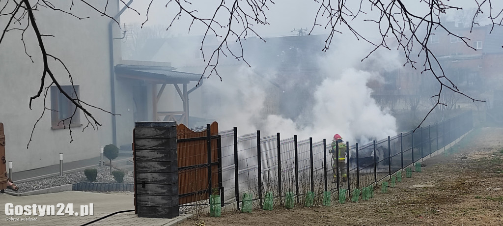 Pożar samochodu osobowego w Żytowiecku