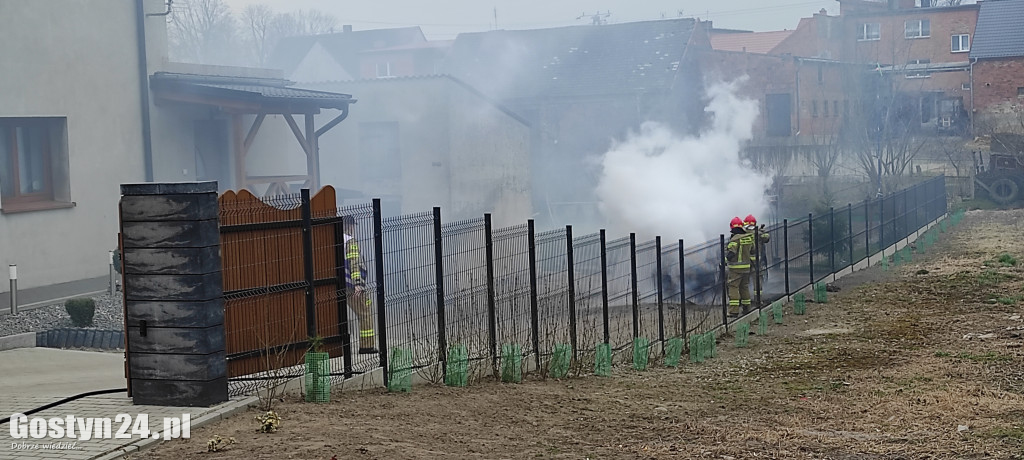 Pożar samochodu osobowego w Żytowiecku