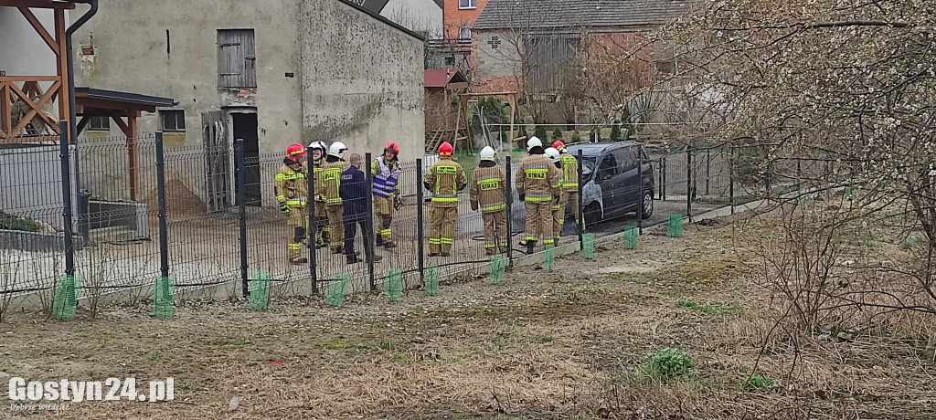 Pożar samochodu osobowego w Żytowiecku