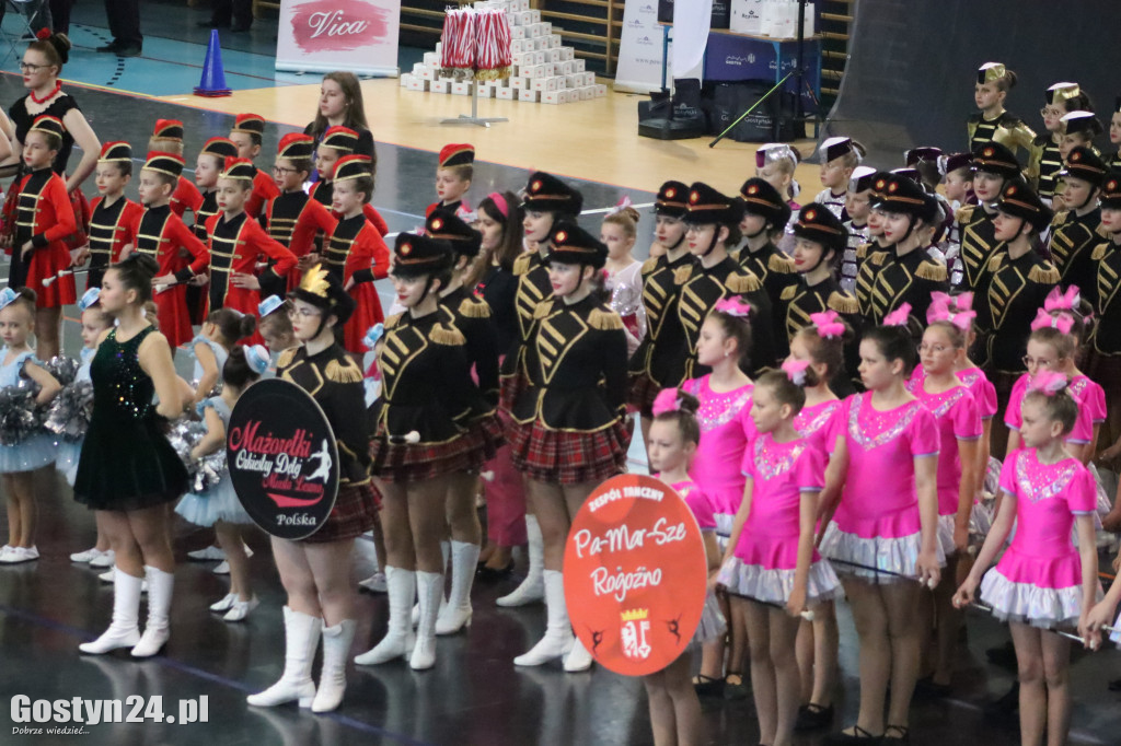 Mistrzostwa Mażoretek w hali sportowej LO w Gostyniu