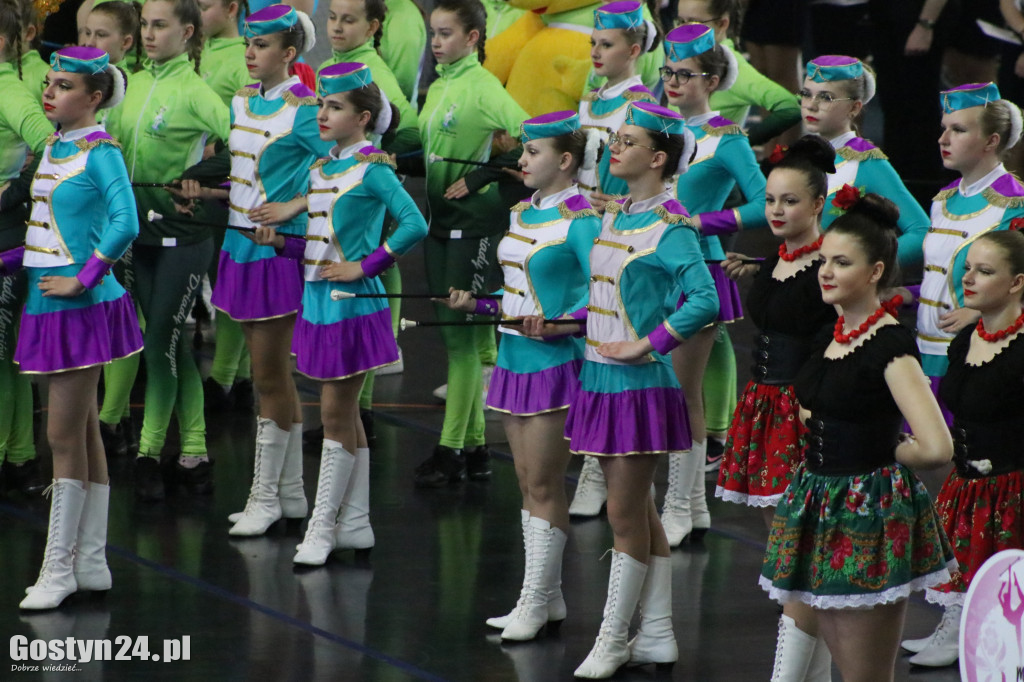Mistrzostwa Mażoretek w hali sportowej LO w Gostyniu