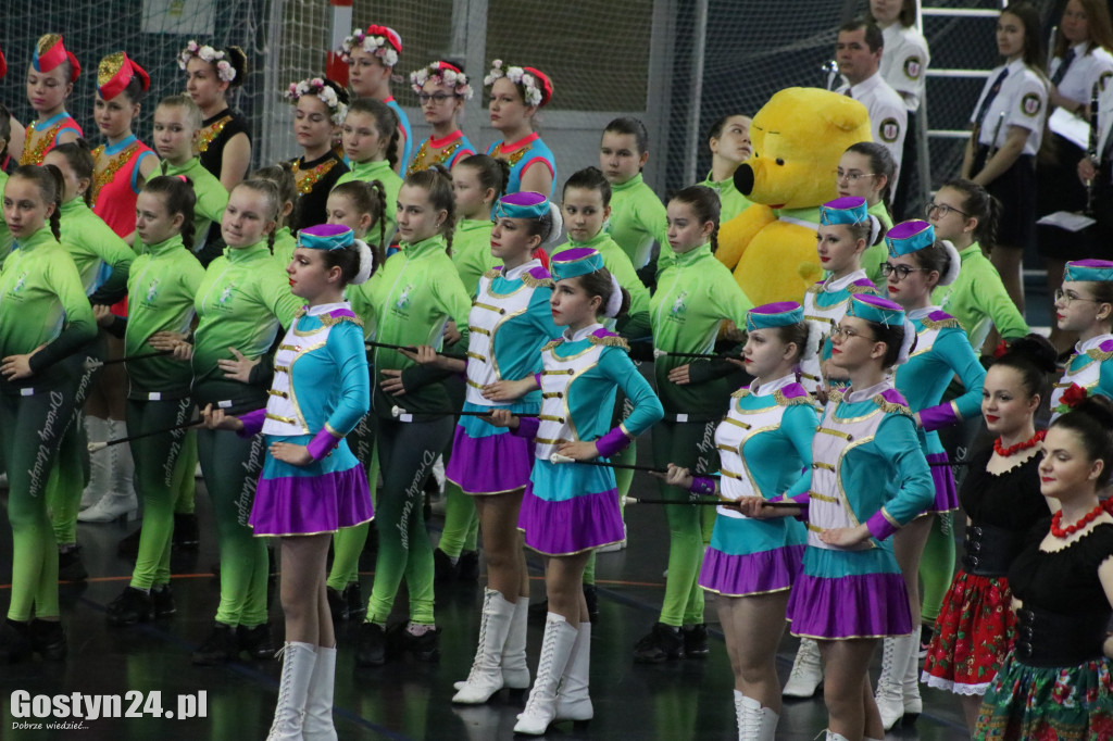 Mistrzostwa Mażoretek w hali sportowej LO w Gostyniu