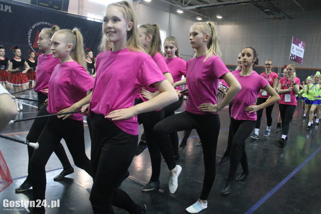 Mistrzostwa Mażoretek w hali sportowej LO w Gostyniu