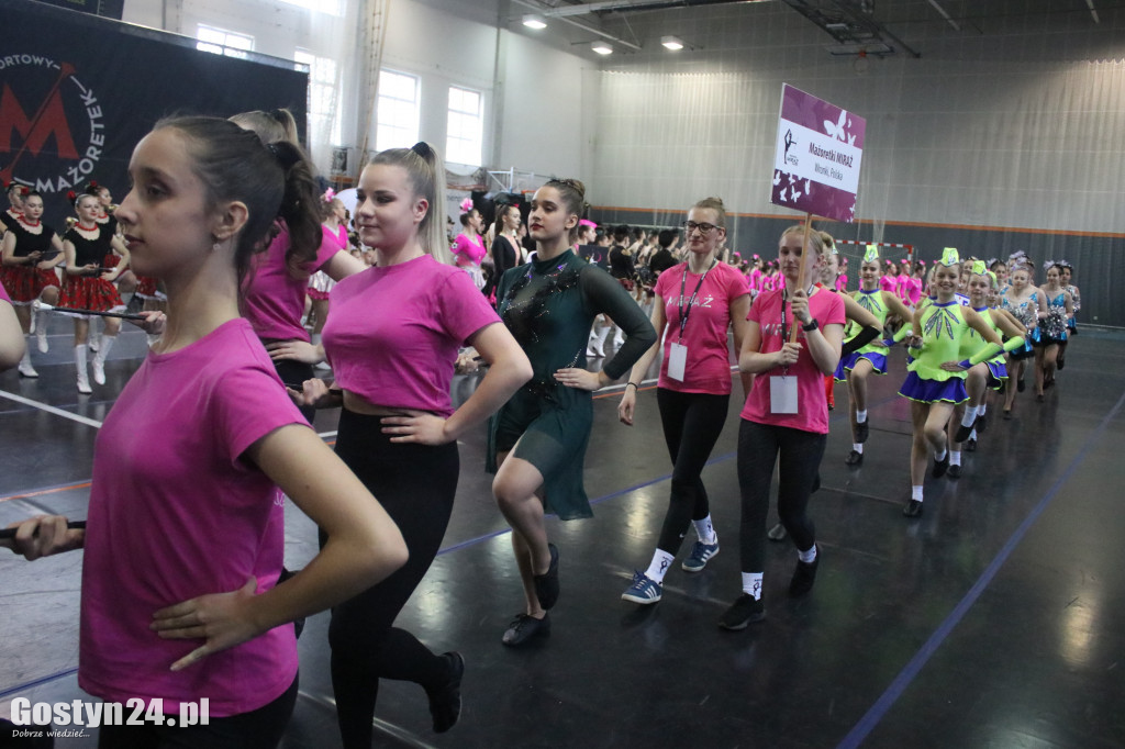 Mistrzostwa Mażoretek w hali sportowej LO w Gostyniu