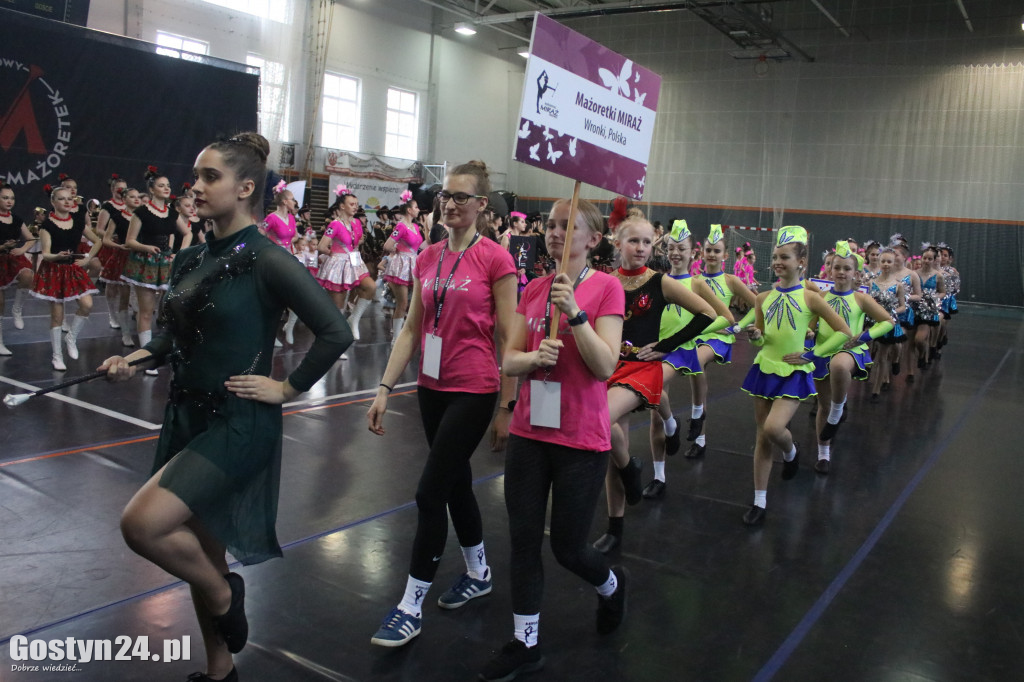 Mistrzostwa Mażoretek w hali sportowej LO w Gostyniu