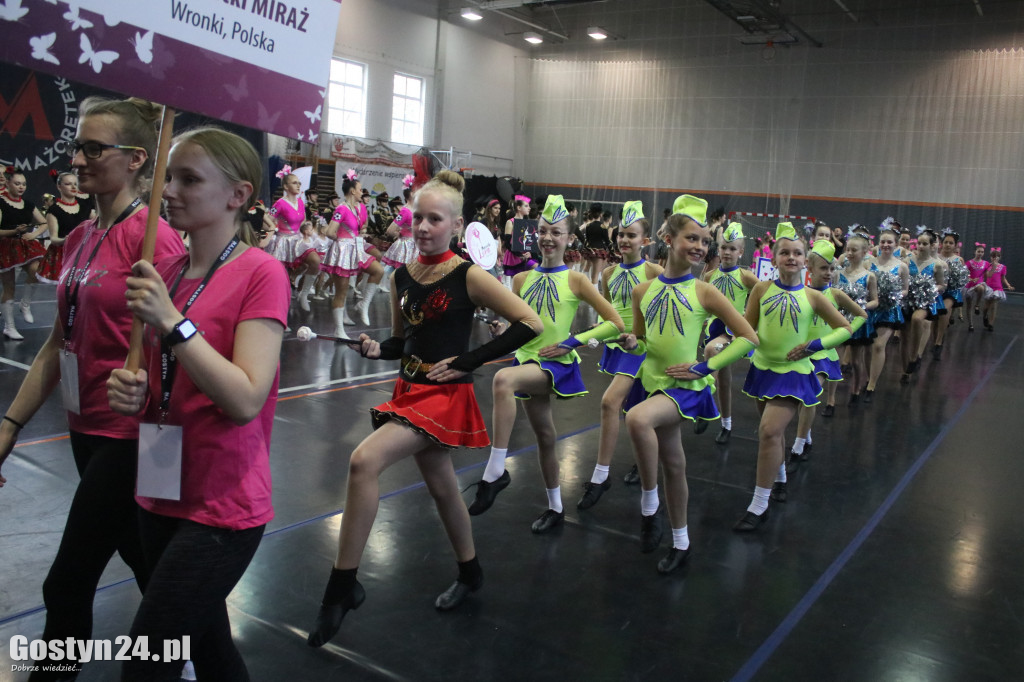 Mistrzostwa Mażoretek w hali sportowej LO w Gostyniu