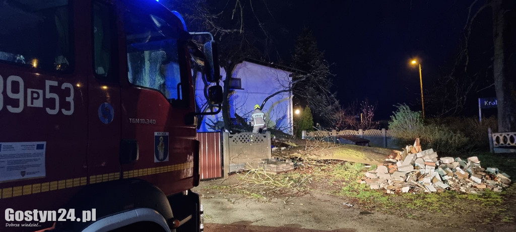 Strażackie informacje z powodu silnego wiatru w regionie
