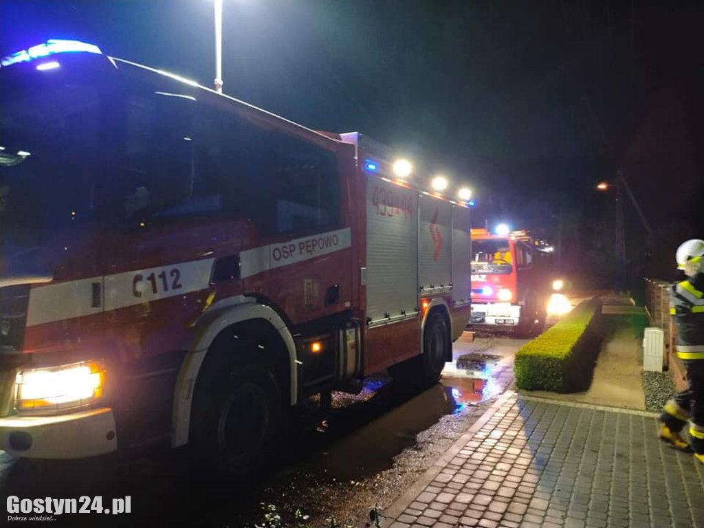 Strażackie informacje z powodu silnego wiatru w regionie