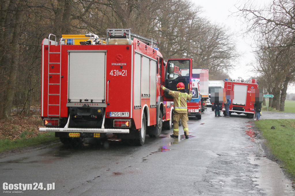 Wypadek na trasie Pogorzela - Borzęciczki