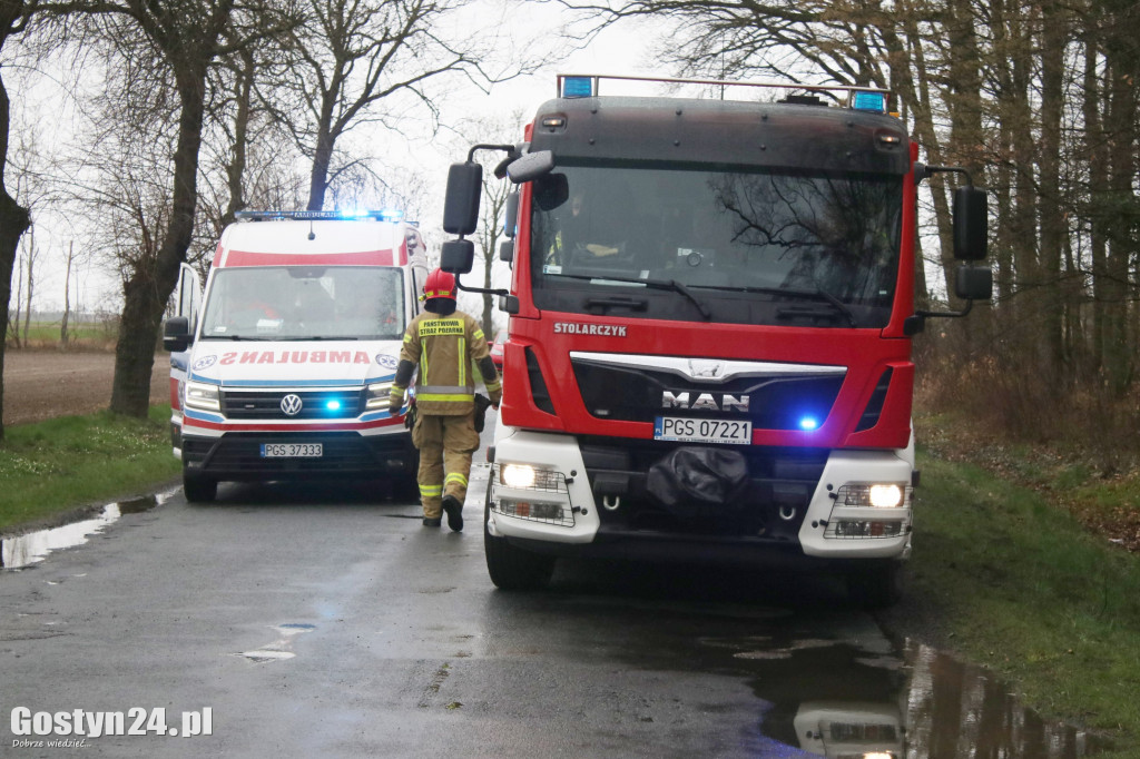 Wypadek na trasie Pogorzela - Borzęciczki
