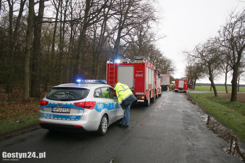 Wypadek na trasie Pogorzela - Borzęciczki