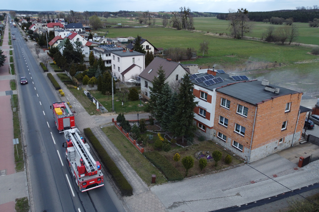Pożar kotłowni w budynku mieszkalnym w Gostyniu