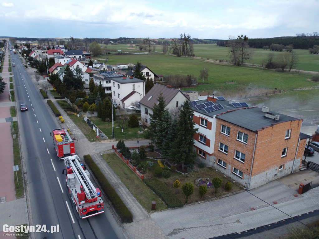 Pożar kotłowni w budynku mieszkalnym w Gostyniu