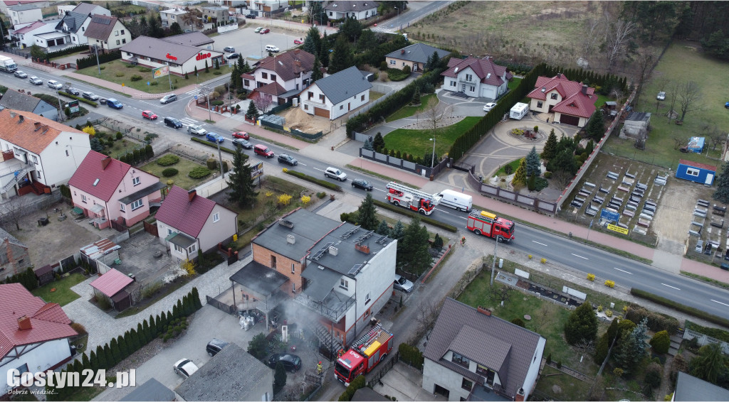 Pożar kotłowni w budynku mieszkalnym w Gostyniu