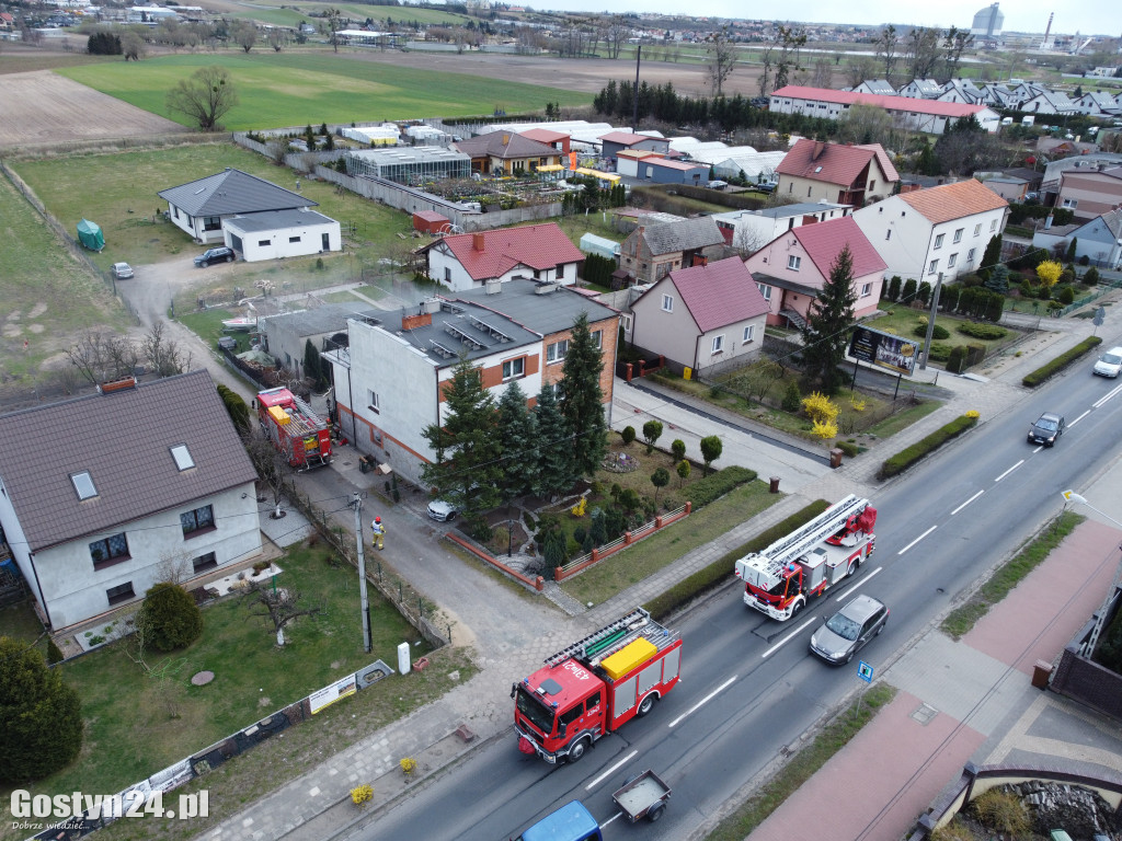Pożar kotłowni w budynku mieszkalnym w Gostyniu