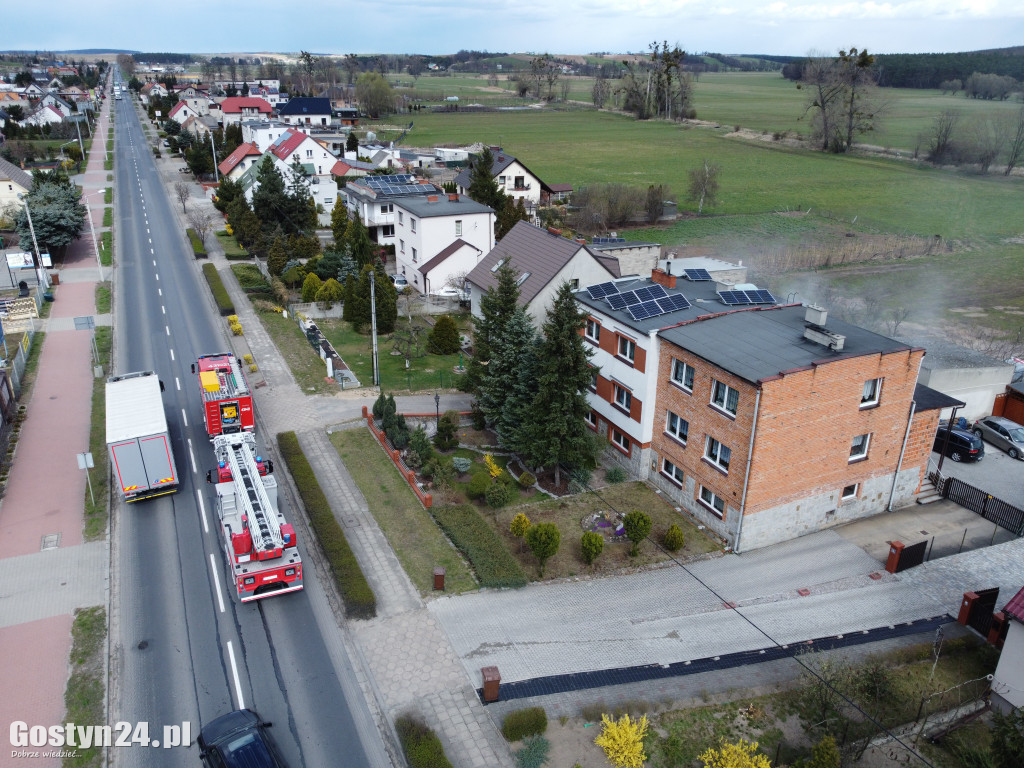 Pożar kotłowni w budynku mieszkalnym w Gostyniu