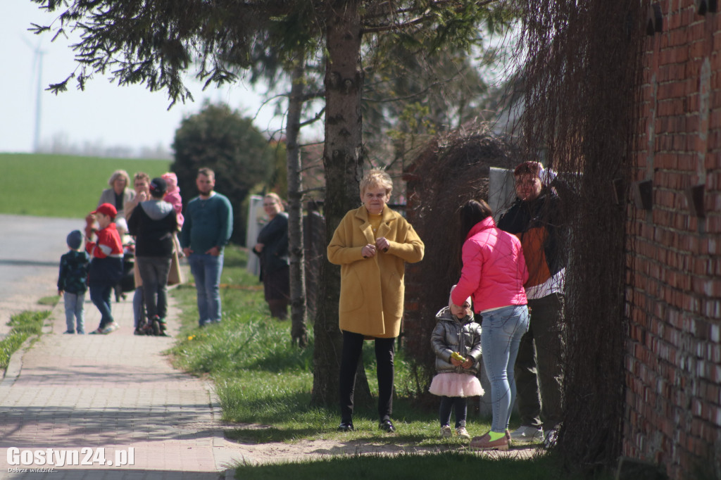 Wodzenie Niedźwiedzia w Lany Poniedziałek w Bączylesie