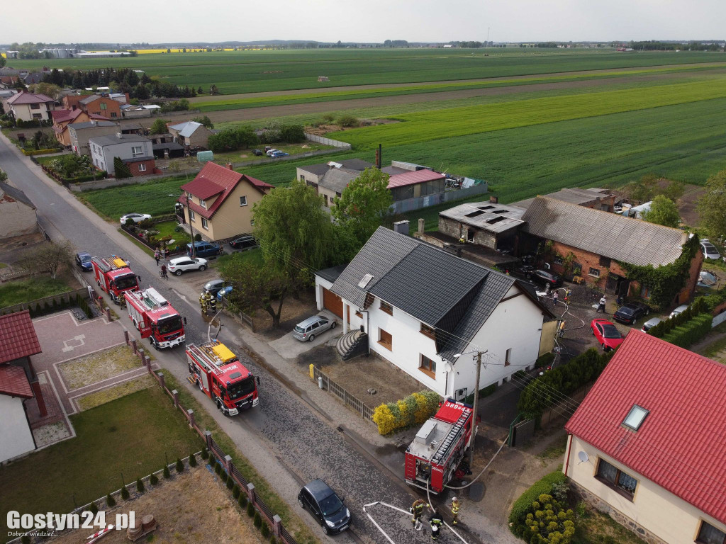 Pożar warsztatu blacharskiego w Krzemieniewie