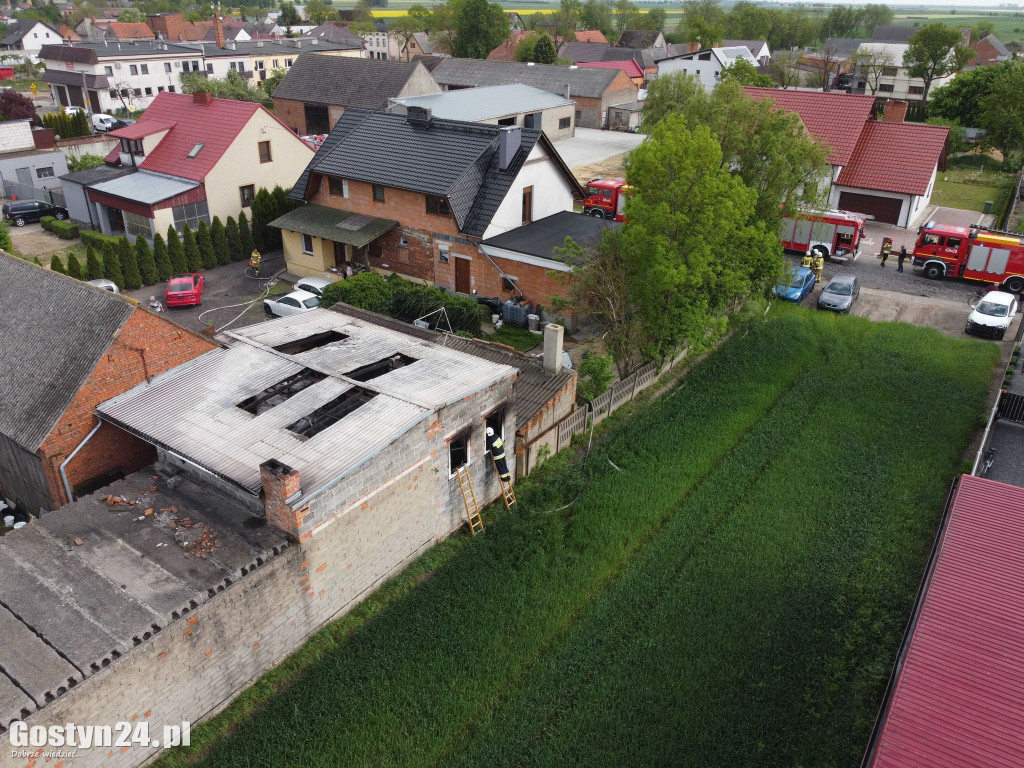 Pożar warsztatu blacharskiego w Krzemieniewie