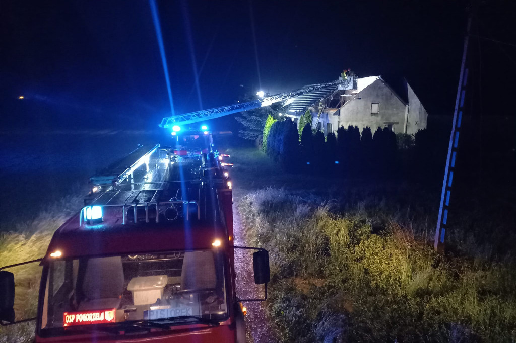 Na powiatem gostyńskim przeszła gwałtowna burza