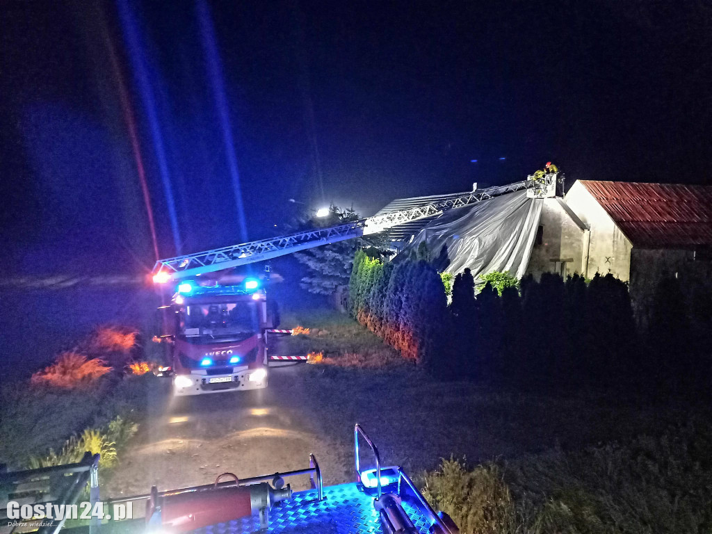 Na powiatem gostyńskim przeszła gwałtowna burza