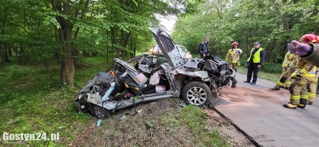 Wypadek pijanego kierowcy na trasie Dzięczyna-Karzec
