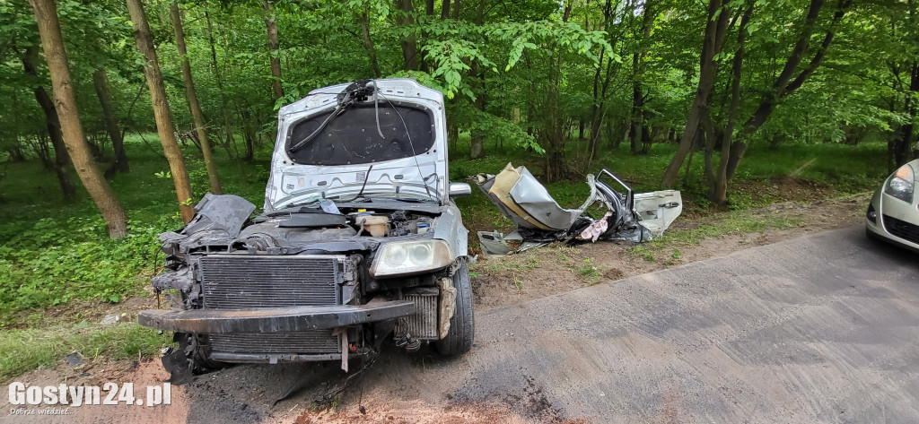 Wypadek pijanego kierowcy na trasie Dzięczyna-Karzec