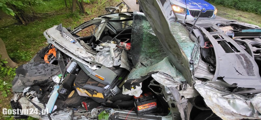 Wypadek pijanego kierowcy na trasie Dzięczyna-Karzec