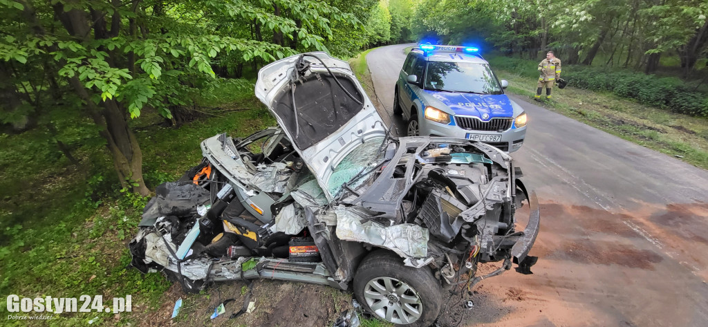 Wypadek pijanego kierowcy na trasie Dzięczyna-Karzec