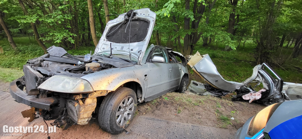 Wypadek pijanego kierowcy na trasie Dzięczyna-Karzec
