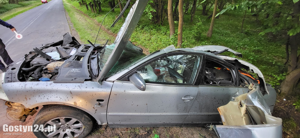 Wypadek pijanego kierowcy na trasie Dzięczyna-Karzec