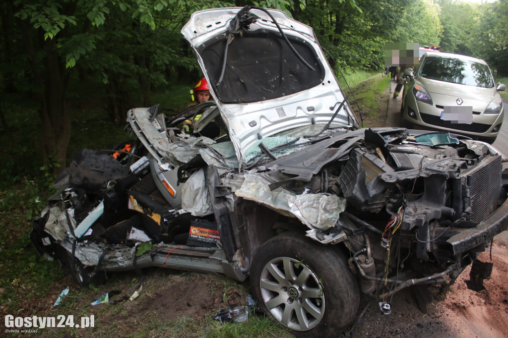 Wypadek pijanego kierowcy na trasie Dzięczyna-Karzec