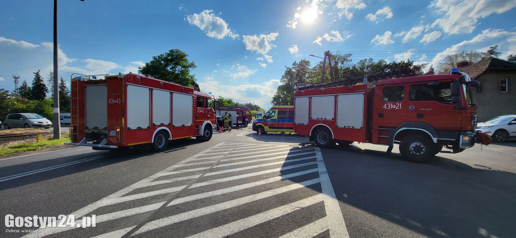 Wypadek na DK12 w Krzemieniewie. Na pomoc wezwano LPR