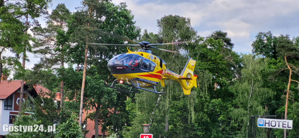 Wypadek na DK12 w Krzemieniewie. Na pomoc wezwano LPR