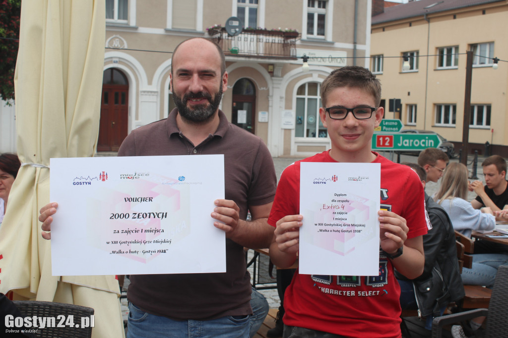 Trzy razy z rzędu wygrali Grę Miejską w Gostyniu